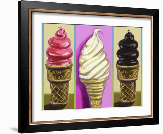 Pop Cones-Howie Green-Framed Giclee Print