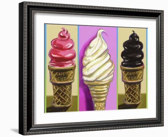 Pop Cones-Howie Green-Framed Giclee Print