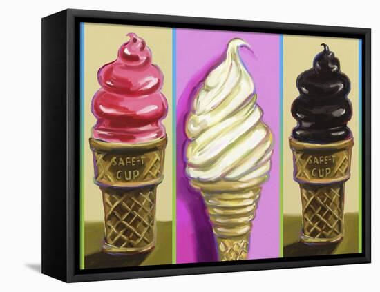 Pop Cones-Howie Green-Framed Premier Image Canvas