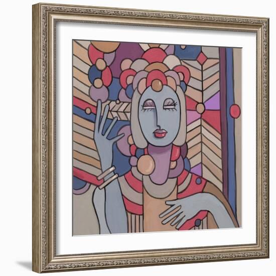 Pop Deco Lady 512-Howie Green-Framed Giclee Print