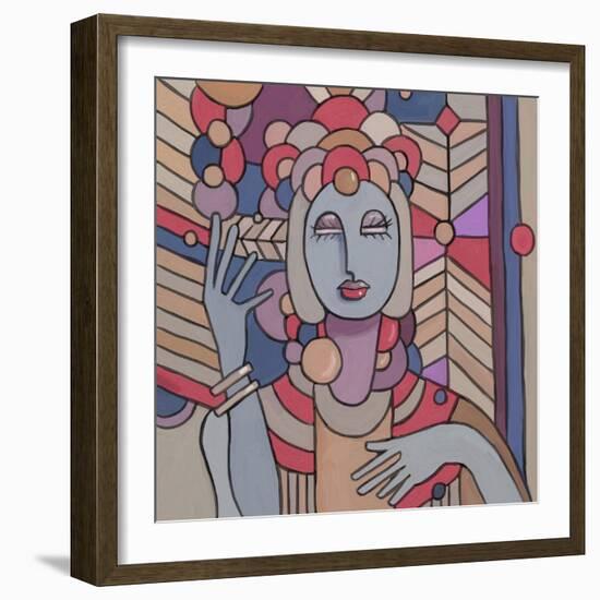 Pop Deco Lady 512-Howie Green-Framed Giclee Print