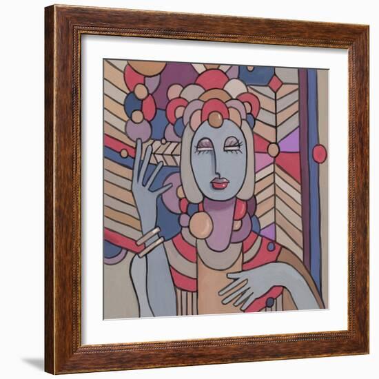 Pop Deco Lady 512-Howie Green-Framed Giclee Print