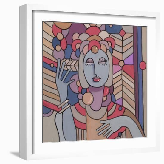 Pop Deco Lady 512-Howie Green-Framed Giclee Print