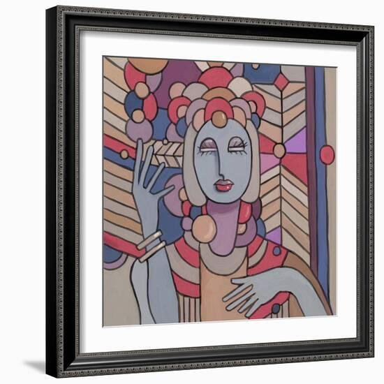 Pop Deco Lady 512-Howie Green-Framed Giclee Print