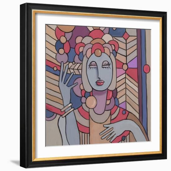 Pop Deco Lady 512-Howie Green-Framed Giclee Print