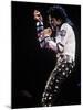 Pop Entertainer Michael Jackson Singing at Event-David Mcgough-Mounted Premium Photographic Print