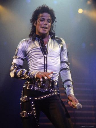 'Pop Entertainer Michael Jackson Singing at Event' Premium Photographic ...