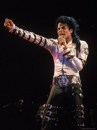 'Pop Entertainer Michael Jackson Singing at Event' Premium Photographic ...