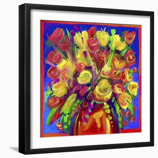 Pop Flowers 215-Howie Green-Framed Giclee Print