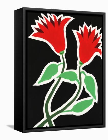 Pop Flowers VI-Regina Moore-Framed Stretched Canvas
