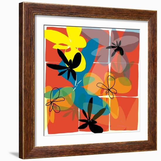 Pop Goes Space Three-Jan Weiss-Framed Art Print