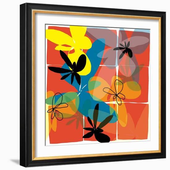 Pop Goes Space Three-Jan Weiss-Framed Art Print