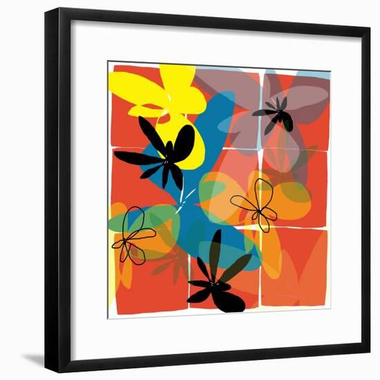 Pop Goes Space Three-Jan Weiss-Framed Art Print