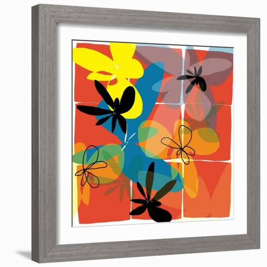 Pop Goes Space Three-Jan Weiss-Framed Premium Giclee Print