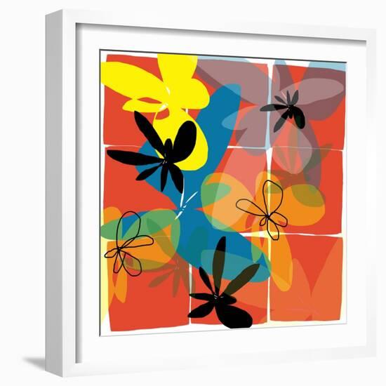 Pop Goes Space Three-Jan Weiss-Framed Premium Giclee Print