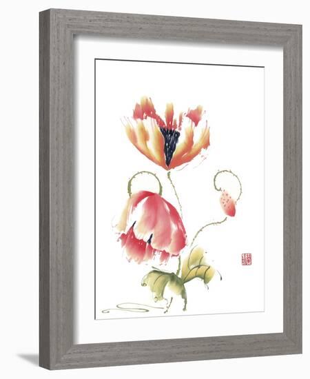 Pop Goes the Poppy-Nan Rae-Framed Art Print