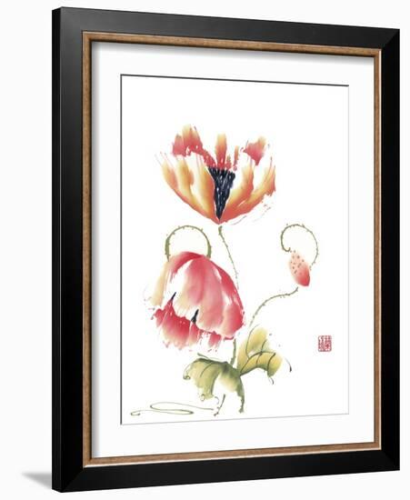 Pop Goes the Poppy-Nan Rae-Framed Art Print