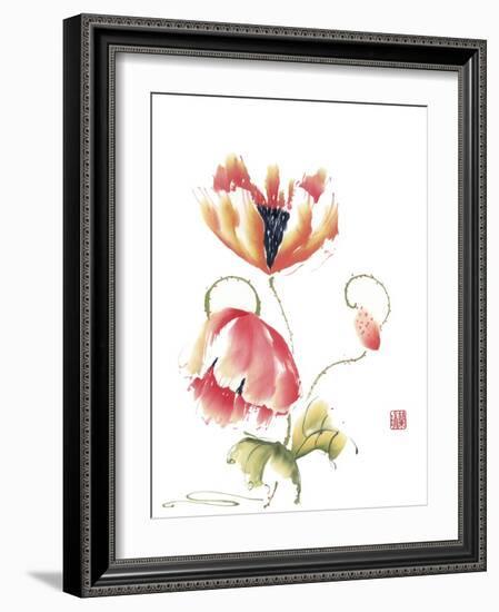 Pop Goes the Poppy-Nan Rae-Framed Art Print