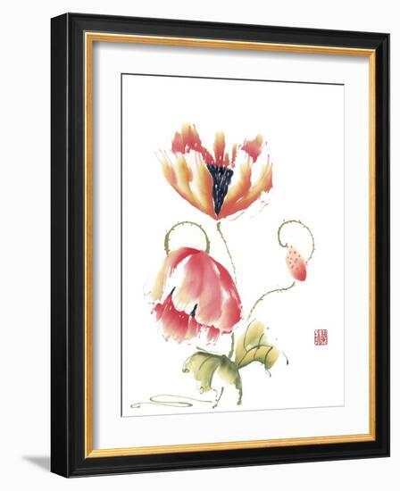 Pop Goes the Poppy-Nan Rae-Framed Art Print