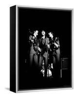Pop Music Group the Beatles in Concert Paul McCartney, John Lennon, George Harrison-Ralph Morse-Framed Premier Image Canvas