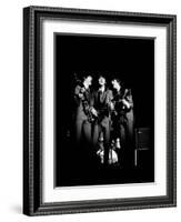 Pop Music Group the Beatles in Concert Paul McCartney, John Lennon, George Harrison-Ralph Morse-Framed Premium Photographic Print