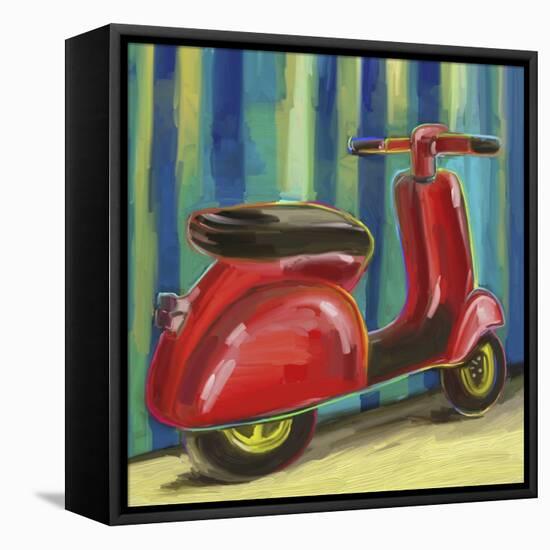 Pop Scooter-Howie Green-Framed Premier Image Canvas