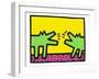 Pop Shop (Dogs)-Keith Haring-Framed Art Print