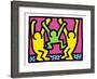 Pop Shop (Family)-Keith Haring-Framed Art Print