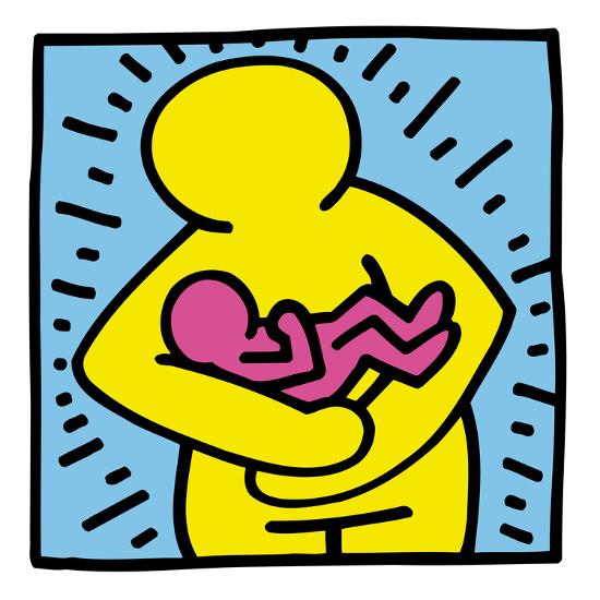 Pop Shop Mother And Baby Giclee Print Keith Haring Art Com