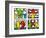 Pop Shop Quad I, c.1987-Keith Haring-Framed Art Print