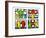 Pop Shop Quad I, c.1987-Keith Haring-Framed Art Print