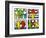 Pop Shop Quad I, c.1987-Keith Haring-Framed Art Print