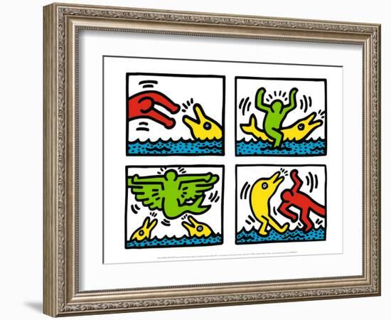 Pop Shop V-Keith Haring-Framed Art Print