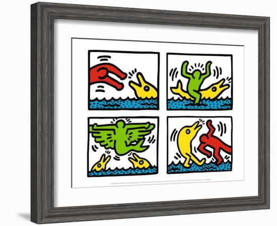 Pop Shop V-Keith Haring-Framed Art Print