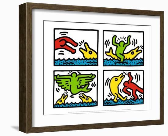 Pop Shop V-Keith Haring-Framed Art Print