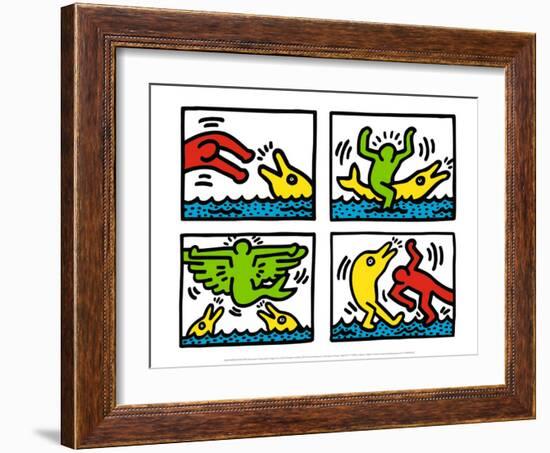 Pop Shop V-Keith Haring-Framed Art Print