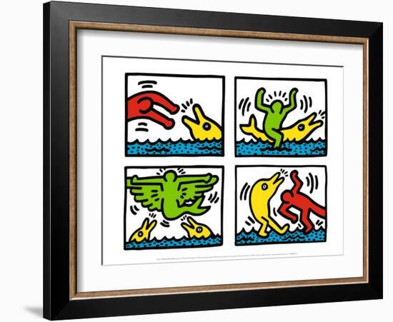 Pop Shop V-Keith Haring-Framed Art Print