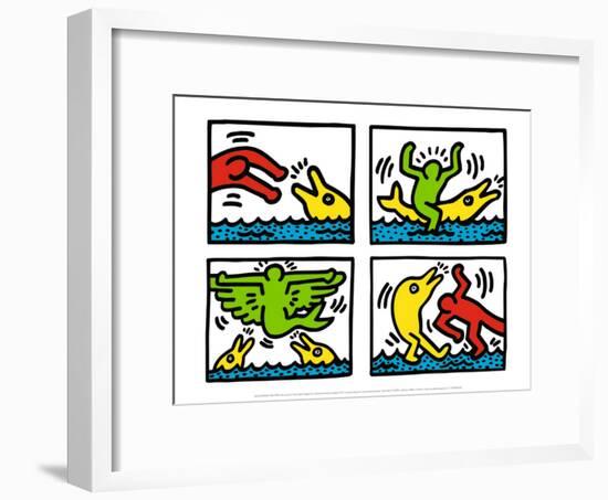 Pop Shop V-Keith Haring-Framed Art Print