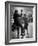 Pop Singer Chubby Checker Singing His Hit Song "The Twist" on Dance Floor at Crescendo Nightclub-Ralph Crane-Framed Premium Photographic Print