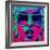 Pop Star 1-Abstract Graffiti-Framed Giclee Print