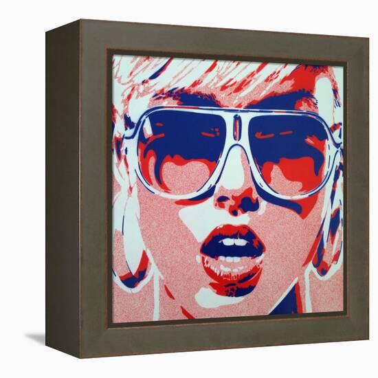 Pop Star 3-Abstract Graffiti-Framed Premier Image Canvas