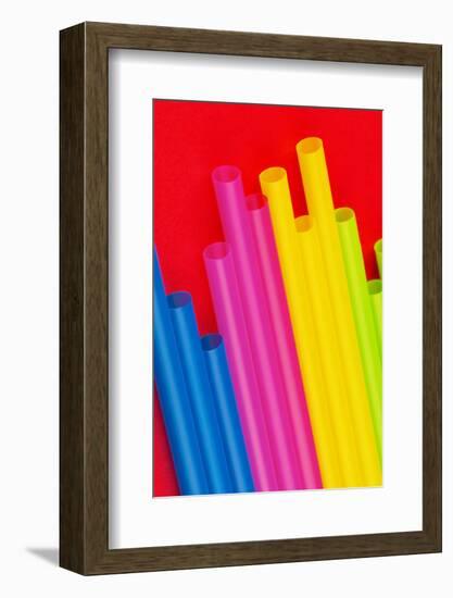 Pop Straws Collection - Colourful & Red III-Philippe Hugonnard-Framed Photographic Print