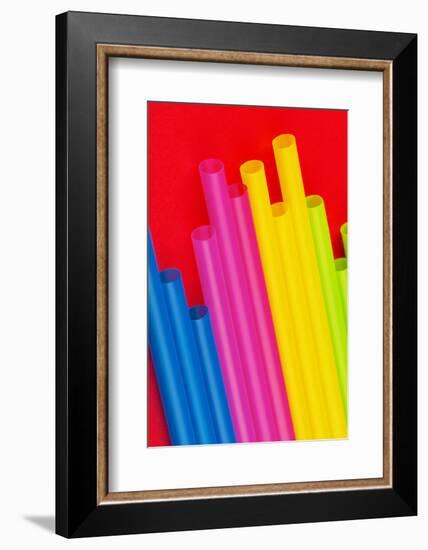 Pop Straws Collection - Colourful & Red III-Philippe Hugonnard-Framed Photographic Print