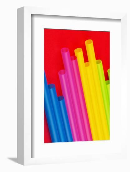 Pop Straws Collection - Colourful & Red III-Philippe Hugonnard-Framed Photographic Print