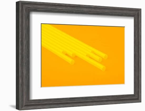 Pop Straws Collection - Orange & Yellow II-Philippe Hugonnard-Framed Photographic Print