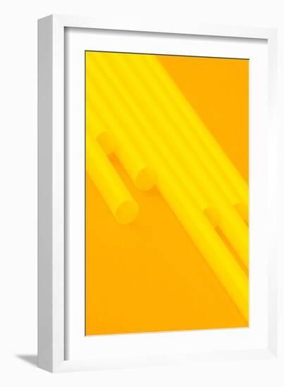 Pop Straws Collection - Orange & Yellow III-Philippe Hugonnard-Framed Photographic Print