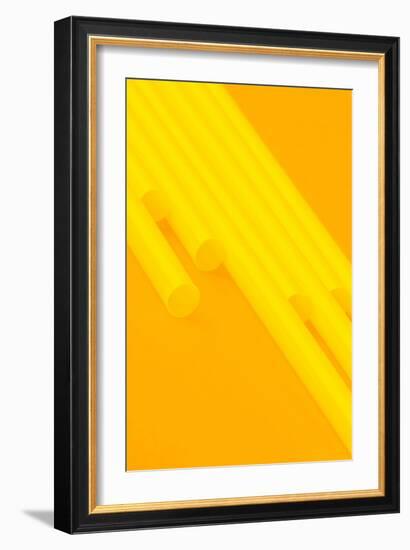 Pop Straws Collection - Orange & Yellow III-Philippe Hugonnard-Framed Photographic Print