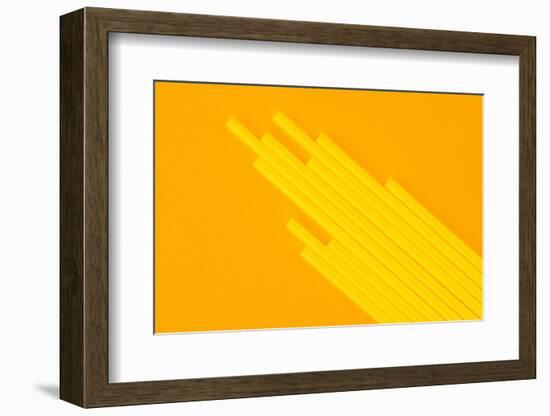 Pop Straws Collection - Orange & Yellow-Philippe Hugonnard-Framed Photographic Print