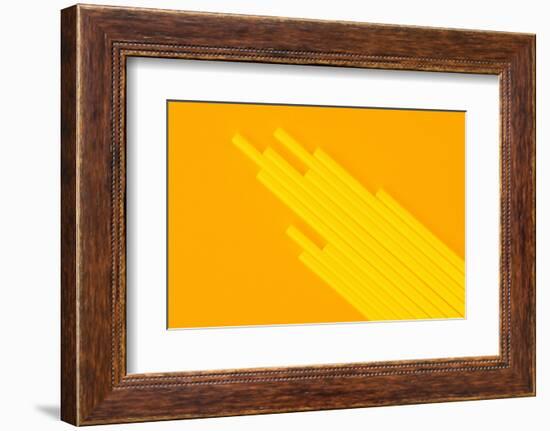 Pop Straws Collection - Orange & Yellow-Philippe Hugonnard-Framed Photographic Print