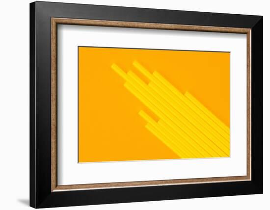 Pop Straws Collection - Orange & Yellow-Philippe Hugonnard-Framed Photographic Print